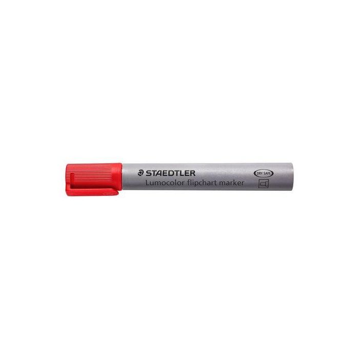 Marcador Flipchart Staedtler 356 Lumocolor Conico Rojo 10 unidades