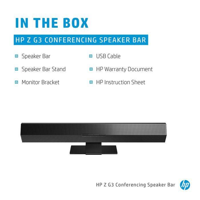 HP Z G3 Conferencing Speaker Bar - Barra de Sonido para Conferencias con Audio Mejorado 1
