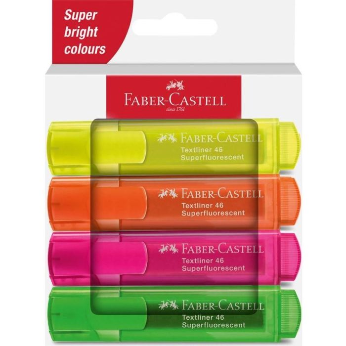 FABER-CASTELL TL 46 SF 4er Kartonetui - Marcador Textmarker