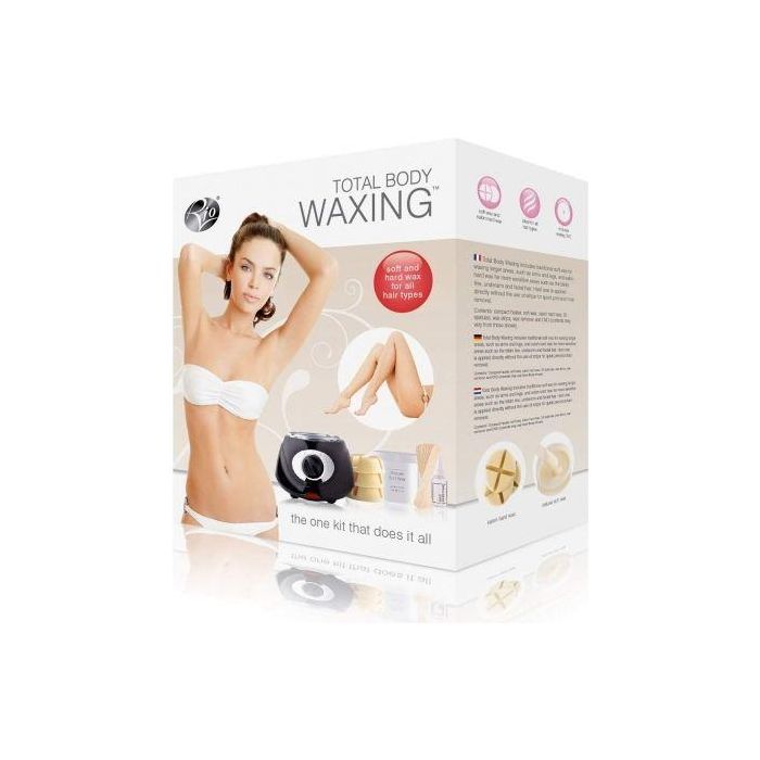 DEPILADORA DE CERA RÍO BEAUTY TOTAL BODY WAXING - CALENTADOR TAMAÑO COMPACTO CON CALENTAMIENTO RÁPIDO - INCLUYE CERA / BANDAS / ESPÁTULAS