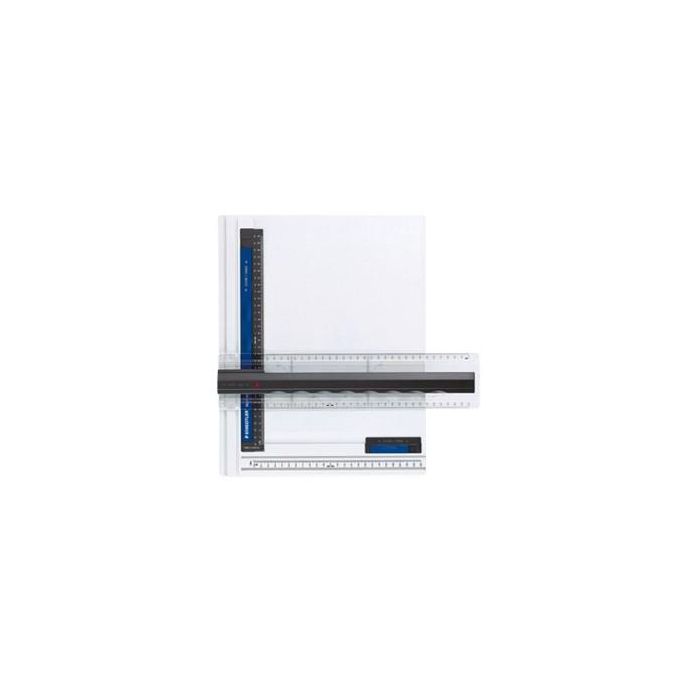 STAEDTLER Zeichenplatte Mars DIN A4, Tablero de Dibujo Plástico Negro y Blanco A4 (210x297 mm)