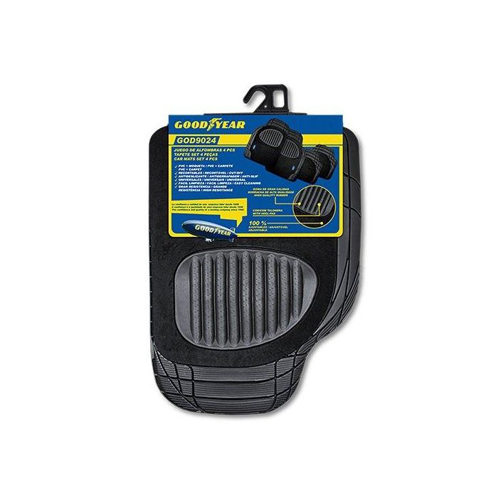 Goodyear Cs4 GOD9024 Alfombra Goma Moqueta Negra Compatible Mercedes Clase E W211/S211 2002-2009 Alta Resistencia Antideslizante 2