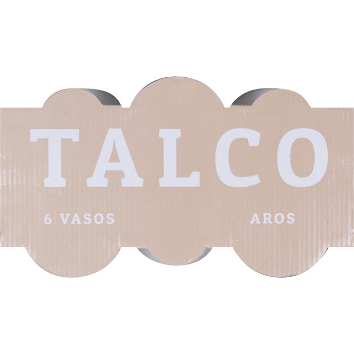 Set de 6 Vasos Talco Aros 250 cc - La Mediterranea (6 Cajas) 3