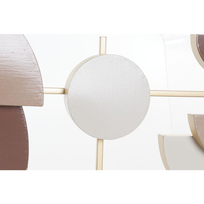 DKD Home Decor Decoración Pared Rosa Palo Blanco Metal 110 x 49 x 6.4 cm 2 DKD Home Decor Decoración Pared Rosa Palo Blanco Metal 110 x 49 x 6.4 cm 2