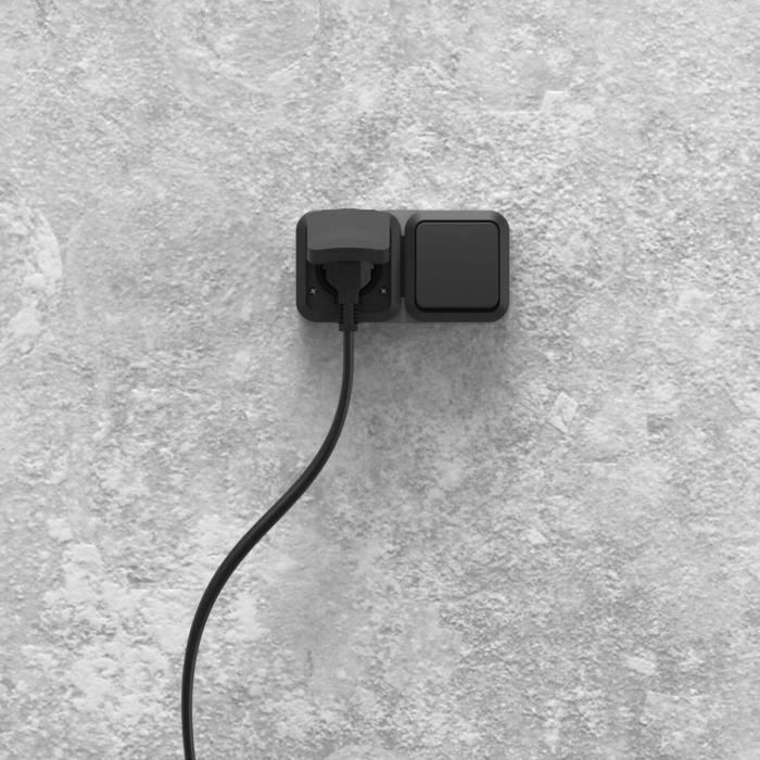 Toma doble - QUARX - Aqua Pro - Exterior, vertical, IP55, 250V, 16A 3 Toma doble - QUARX - Aqua Pro - Exterior, vertical, IP55, 250V, 16A 3
