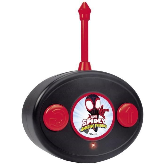 Smoby Coche Radio Control Spidey Techno Racer - Vehículo RC de Plástico Escala 1:24, 17 cm para Niños +3 Años, a Pilas LR6 2 Smoby Coche Radio Control Spidey Techno Racer - Vehículo RC de Plástico Escala 1:24, 17 cm para Niños +3 Años, a Pilas LR6 2