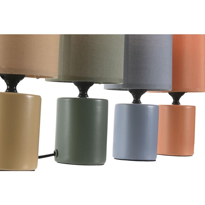 Lampara Sobremesa Urban DKD Home Decor Azul Beige 12 x 25 x 12 cm (12 Unidades) 2 Lampara Sobremesa Urban DKD Home Decor Azul Beige 12 x 25 x 12 cm (12 Unidades) 2