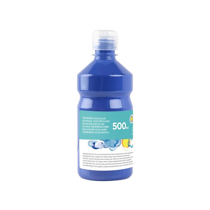 Tempera Liquida Liderpapel Escolar 500 mL Azul Marino 1