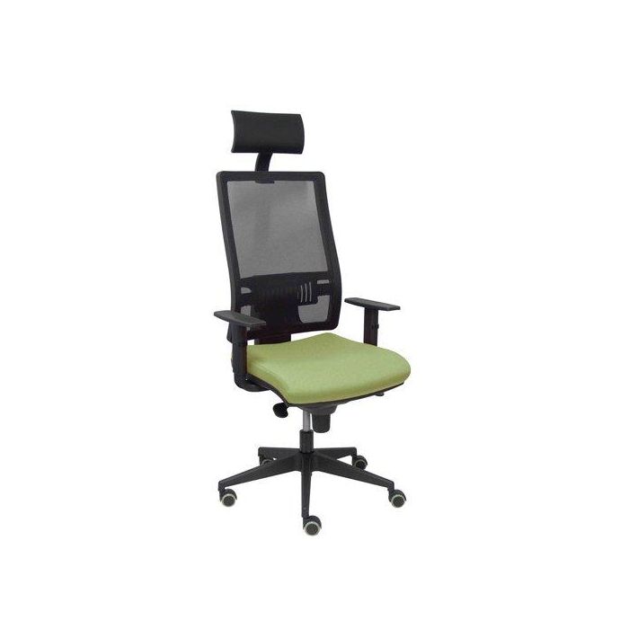 Silla Piqueras Y Crespo Horna Cabecero Fijo Mecanismo Sincro Con Regulador De Tension Respaldo De Malla Transpirable Y Asiento Tapizado Bali Verde Oliva