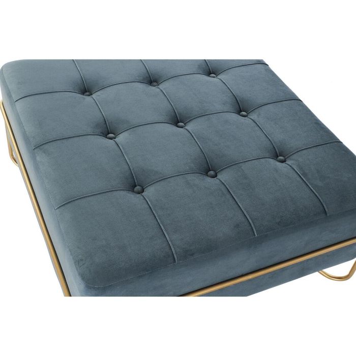 Descalzadora Glam DKD Home Decor Azul Dorado 80 x 42 x 80 cm 3