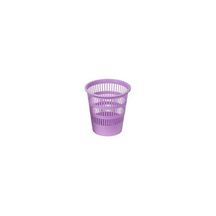 Papelera Plastico Rejilla Faibo 12 L Violeta Pastel