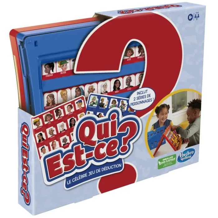 Hasbro Gaming HAS5010996182999 Quién es? Juego de Mesa Clásico para Niños a partir de 6 Años, 2 Jugadores 4