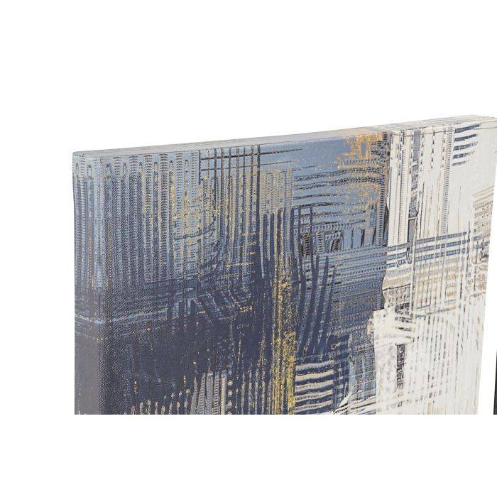 DKD Home Decor Cuadro Moderno Abstracto Azul Blanco Dorado Lienzo Madera Pintado a Mano 120x40 cm (6 Unidades Surtidas) 1 DKD Home Decor Cuadro Moderno Abstracto Azul Blanco Dorado Lienzo Madera Pintado a Mano 120x40 cm (6 Unidades Surtidas) 1