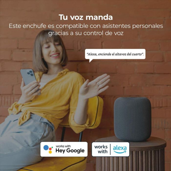 Enchufe Inteligente KSIX Smart Energy Slim WiFi 250V Blanco 5 Enchufe Inteligente KSIX Smart Energy Slim WiFi 250V Blanco 5