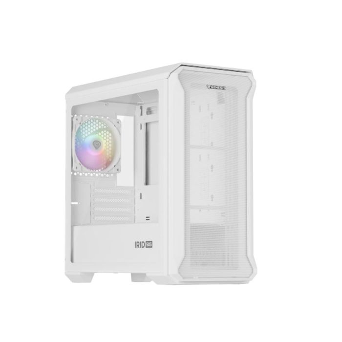 Genesis Irid 503 Caja Gaming Mini Tower Micro-ATX/Mini-ITX Cristal Templado ARGB Ventilador 120mm Blanco