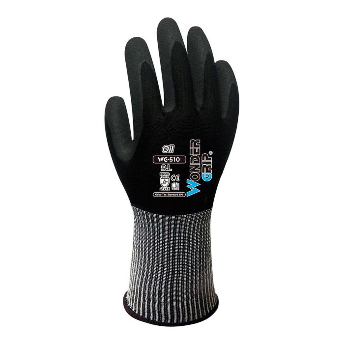 Guante nailon y spandex, palma doble recubrimiento nitrilo, talla 07 1 Guante nailon y spandex, palma doble recubrimiento nitrilo, talla 07 1