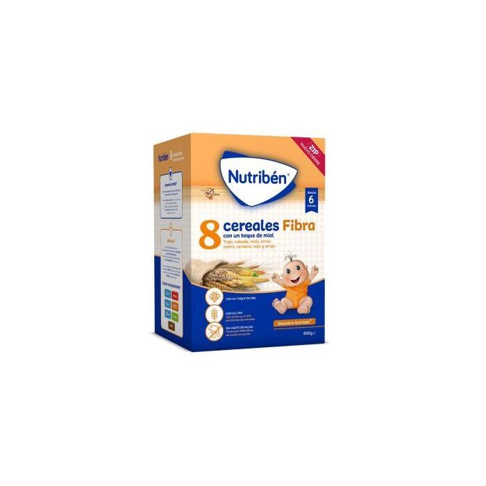 Nutriben 8 Cereales Miel Fibra 600Gr.