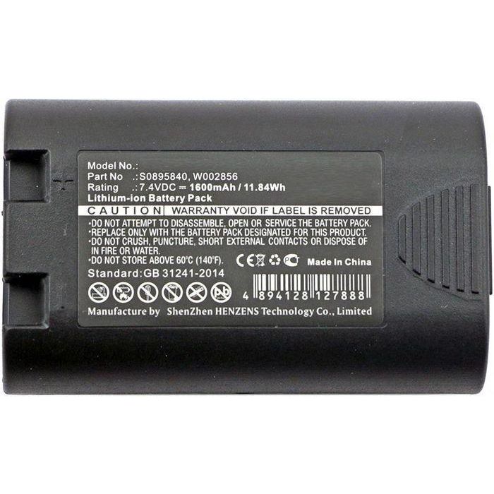 CoreParts Batería Li-ion 11.84Wh 7.4V 1600mAh Negra 1759398 S0895840 W002856 para M&DYMO Printer LabelManager 360D 420P LM360D LM420P R5200 Rhino 4200 420P 5200 LM 360D PL-200-BAT 2