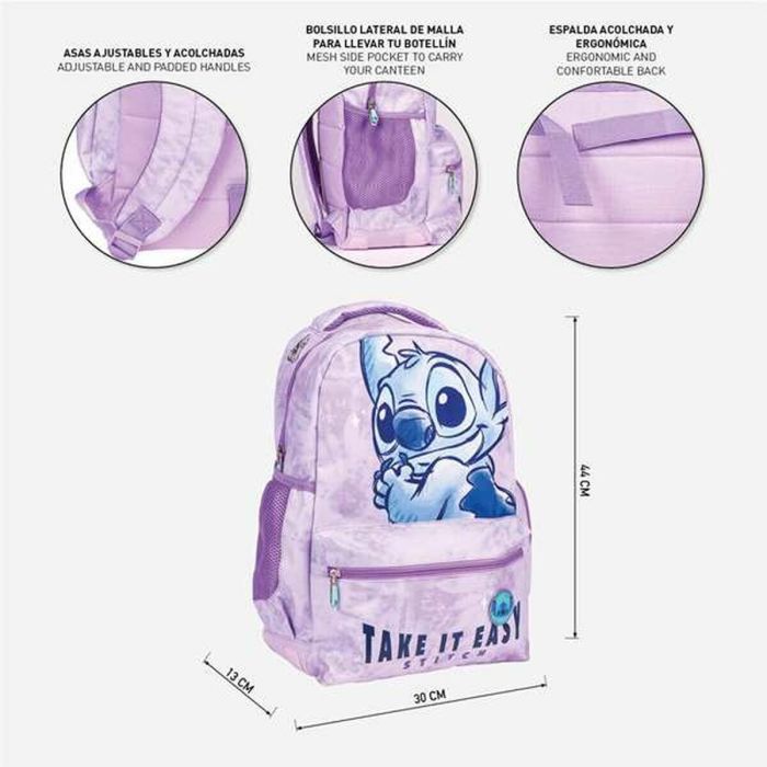 Cerdá Mochila escolar grande Stitch 44 cm 4