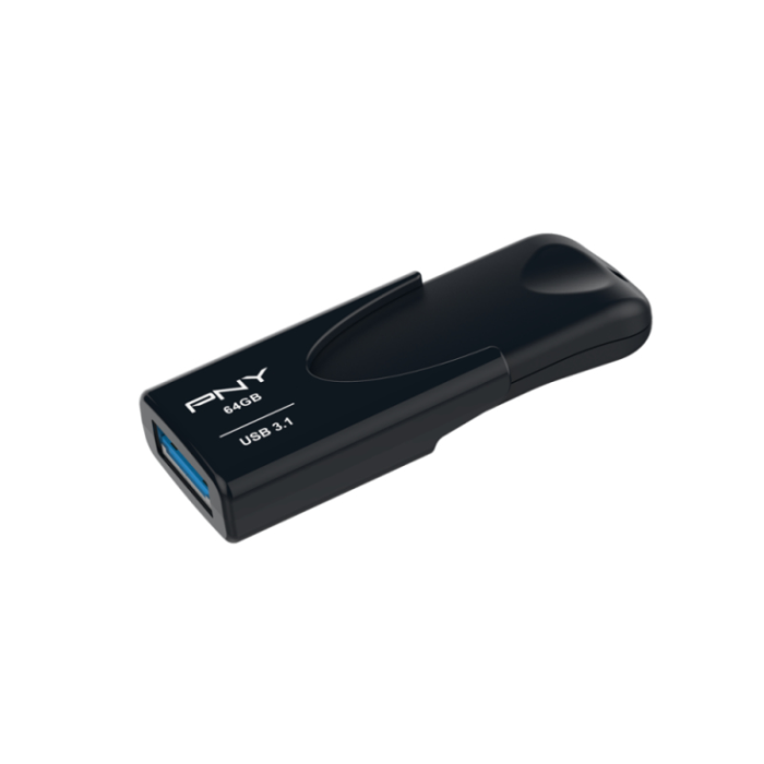 PNY Attaché 4 Unidad Flash USB 64 GB USB 3.2 Gen 1 (3.1 Gen 1) Tipo A Negro - Velocidad 80 MB/s Lectura, 20 MB/s Escritura PNY Attaché 4 Unidad Flash USB 64 GB USB 3.2 Gen 1 (3.1 Gen 1) Tipo A Negro - Velocidad 80 MB/s Lectura, 20 MB/s Escritura