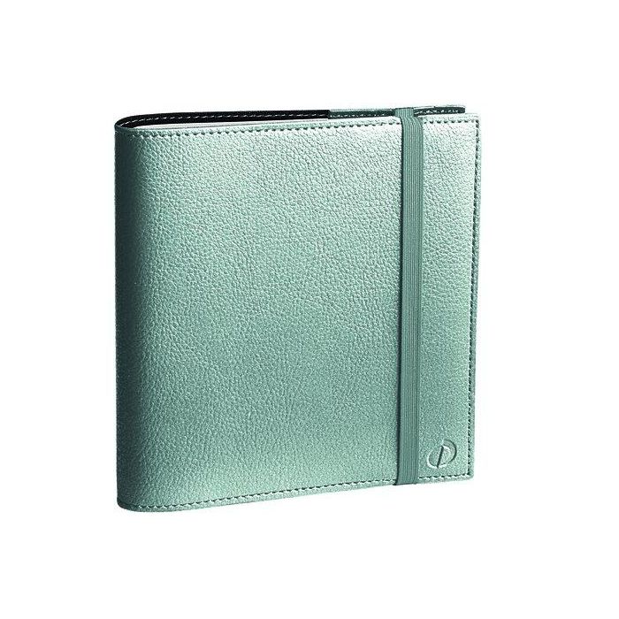 Agenda Anual (2026) Quo Vadis Time&Life Medium Ml Sobrecubierta Wire-O Tapa Simil Piel Con Goma 160X160 S/V 2 Pag. Plata Metalizado
