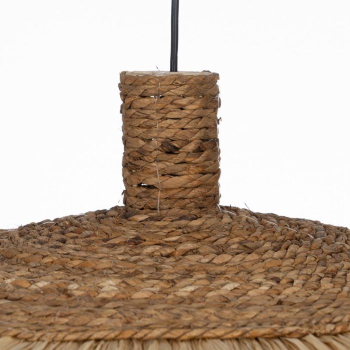 Lámpara Techo Fibra Natural Iluminación 80 X 80 X 45 cm