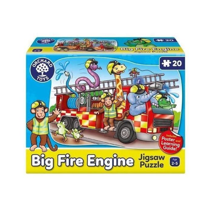 Gran Camión de Bomberos - Puzzle - HUERTO - 20 p Gran Camión de Bomberos - Puzzle - HUERTO - 20 p