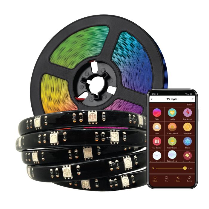 Muvit Tira Led Io Wifi TV, Compatible con Alexa y Google Assistant, Ambient Light para Películas y Música 1 Muvit Tira Led Io Wifi TV, Compatible con Alexa y Google Assistant, Ambient Light para Películas y Música 1