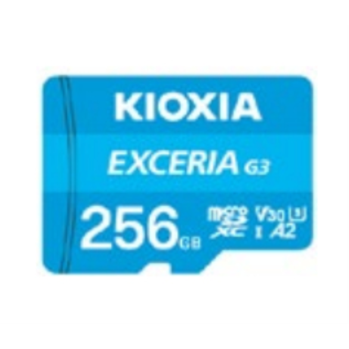 Kioxia EXCERIA G3 256 GB MicroSDXC UHS-I Clase 10 U3 V30 - 160 MB/s Lectura, Resistente a golpes y agua