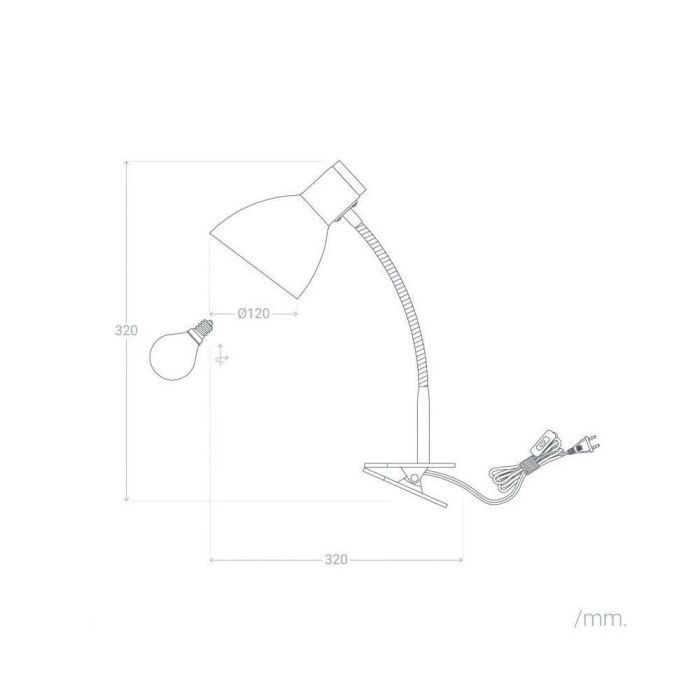 Chishui SKD-T1005 Lámpara Flexo Escritorio de Acero con Pinza, compatible E27, diseño moderno para oficina y hogar 7 Chishui SKD-T1005 Lámpara Flexo Escritorio de Acero con Pinza, compatible E27, diseño moderno para oficina y hogar 7