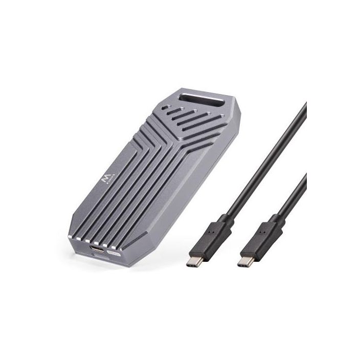 Ewent EW7062 Caja Externa para SSD M.2 USB 3.2 Gen 2 (40 Gbit/s) - Gris Oscuro