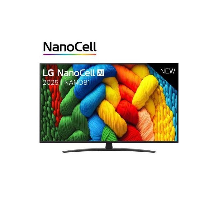 LG 43NANO81A6A Televisor NanoCell 43" Ultra HD 4K Smart TV webOS Procesador IA α7 Gen8 HDR10 Pro VRR 60Hz Sonido IA WiFi Magic Remote LG 43NANO81A6A Televisor NanoCell 43" Ultra HD 4K Smart TV webOS Procesador IA α7 Gen8 HDR10 Pro VRR 60Hz Sonido IA WiFi Magic Remote