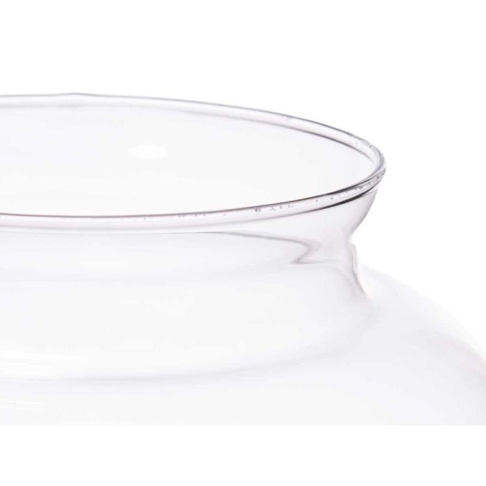 Jarrón Giftdecor abombado boca abierta 24x32x24 cm vidrio transparente 3 Jarrón Giftdecor abombado boca abierta 24x32x24 cm vidrio transparente 3