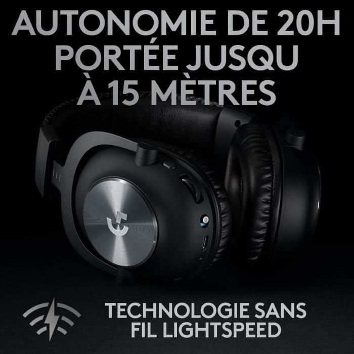 Logitech 981-000907 G Pro X Wireless Headset para Juego Negro Inalámbrico con Micrófono Extraíble 2 Logitech 981-000907 G Pro X Wireless Headset para Juego Negro Inalámbrico con Micrófono Extraíble 2