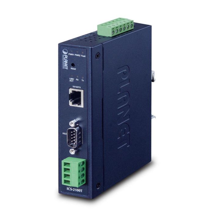 Planet ICS-2100T Servidor de Dispositivos Serie RS232/RS422/RS485 a Ethernet Industrial Planet ICS-2100T Servidor de Dispositivos Serie RS232/RS422/RS485 a Ethernet Industrial