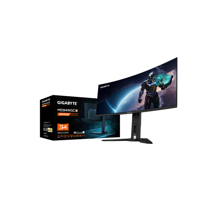 Gigabyte MO34WQC2 pantalla para PC 86,4 cm (34") 3440 x 1440 Pixeles Wide Quad HD OLED Negro 6