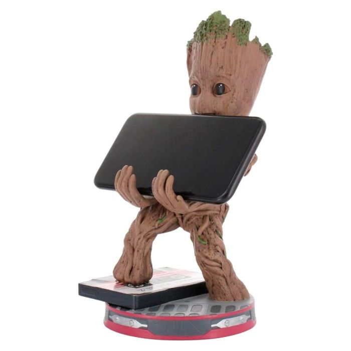 EXQUISITE GAMING Cable Guy Soporte Sujeción Smiley Groot Guardianes de la Galaxia Marvel 20cm 1