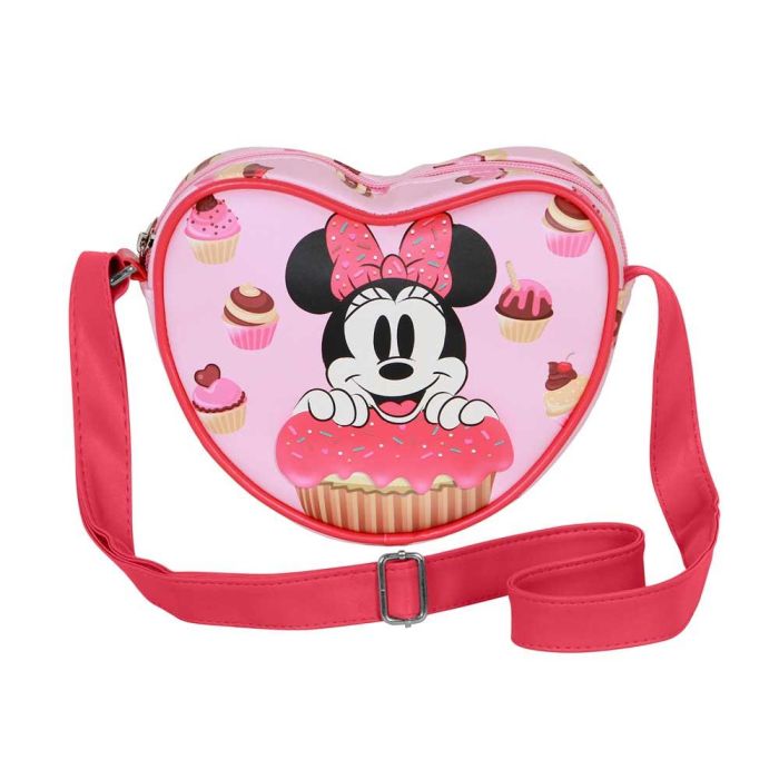 Bolso Corazón Casual Muffin Disney Minnie Mouse Rosa 1