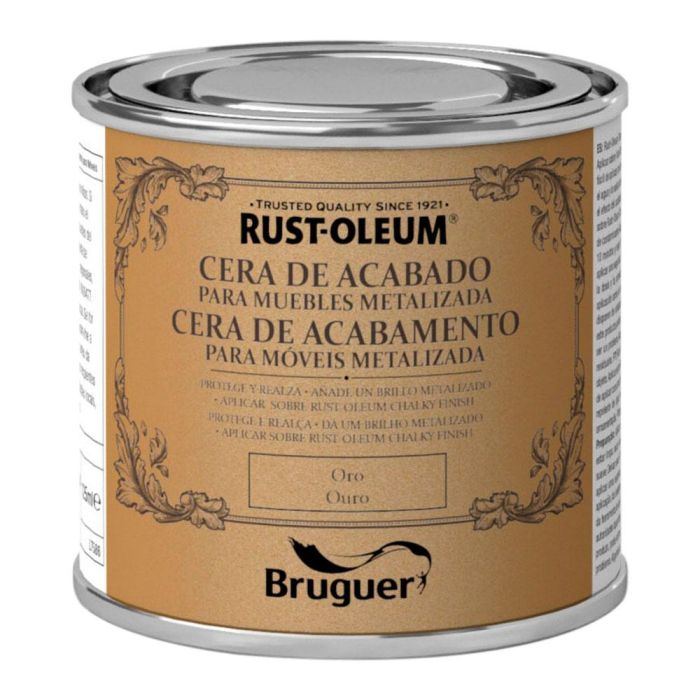 Rust-oleum Cera para Muebles Chalky Finish Acabado Brillo Metalizado Color Oro 125 ml 0 Rust-oleum Cera para Muebles Chalky Finish Acabado Brillo Metalizado Color Oro 125 ml 0