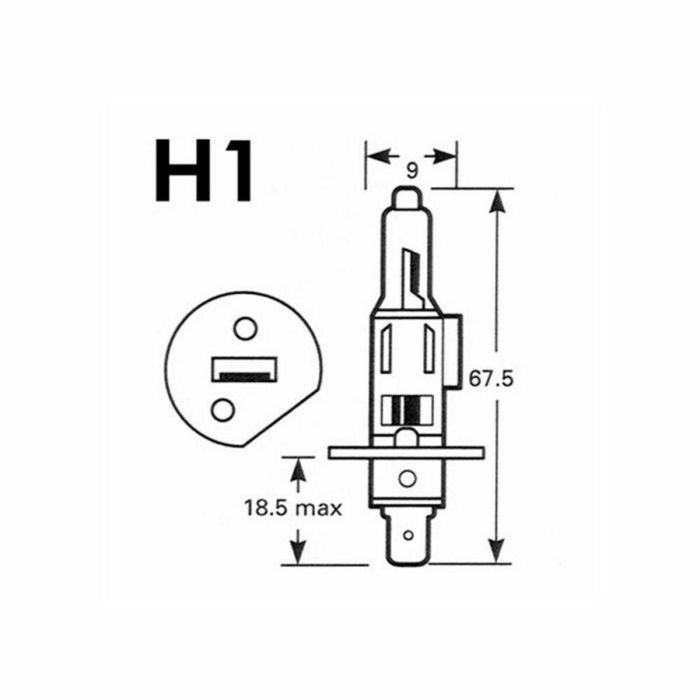 Bombilla para Automóvil M-Tech PTZSW1-DUO H1 55W P14,5s 1