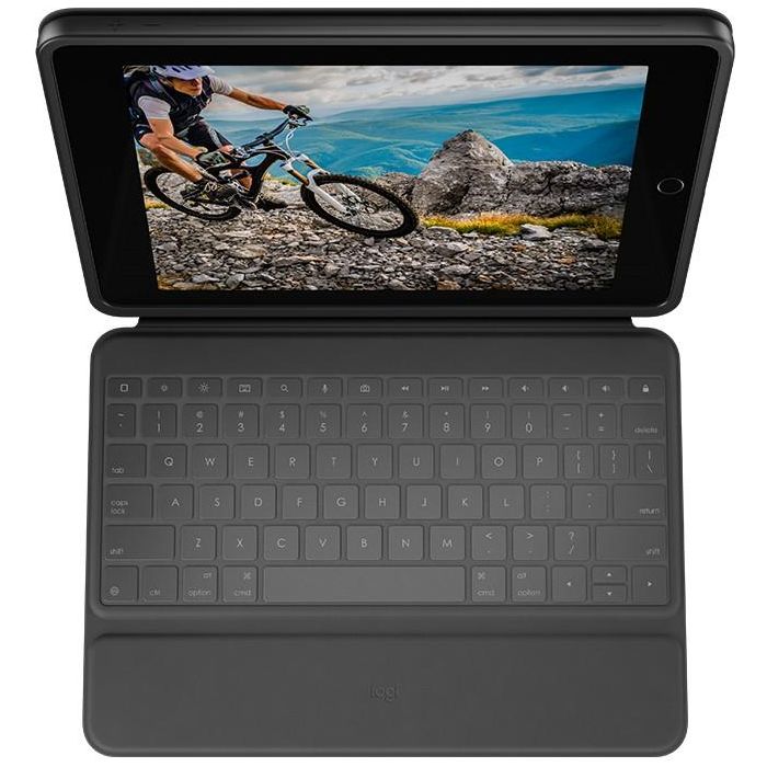 Logitech Rugged Folio Tastatur und Schutzhülle iPad 7./8./9. Generation Black QWERTZ DE 1 Logitech Rugged Folio Tastatur und Schutzhülle iPad 7./8./9. Generation Black QWERTZ DE 1