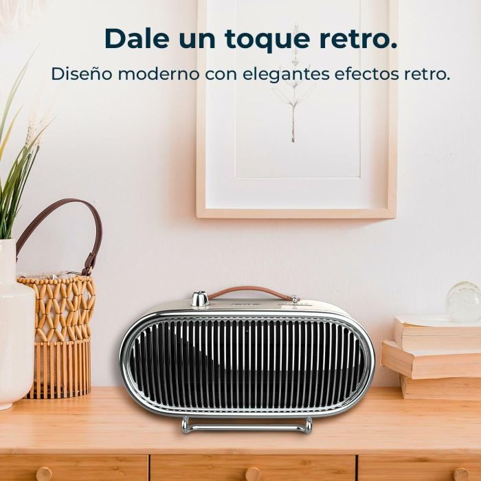 Calefactor Cerámico Eléctrico Cecotec ReadyWarm 1500 Blanco Beige 1500 W 6 Calefactor Cerámico Eléctrico Cecotec ReadyWarm 1500 Blanco Beige 1500 W 6