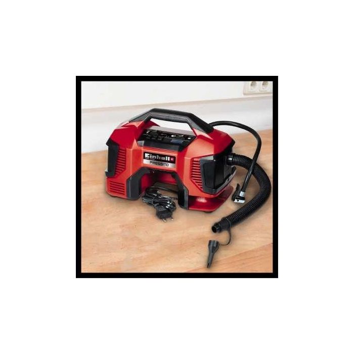 Einhell 4020460 Hybrid-Kompressor, 21 l/min, 11 bar, 90 W, 2,11 kg, Negro/Rojo 4 Einhell 4020460 Hybrid-Kompressor, 21 l/min, 11 bar, 90 W, 2,11 kg, Negro/Rojo 4