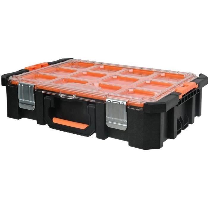 Estuche organizador - TOOD - 12 compartimentos extraíbles - Tapa transparente - 53x37x13 cm Estuche organizador - TOOD - 12 compartimentos extraíbles - Tapa transparente - 53x37x13 cm