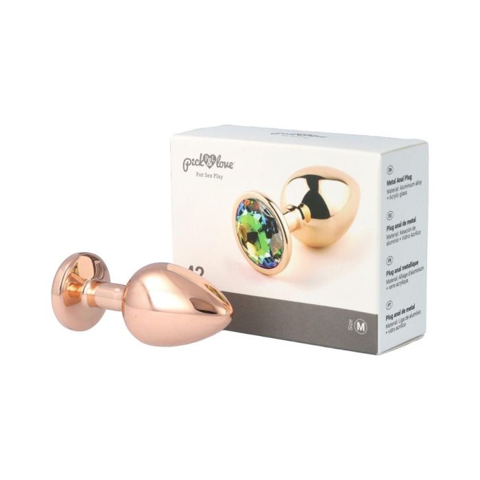 Plug Anal Pick&Love Nº 42 Dorado (8,3 cm) 9
