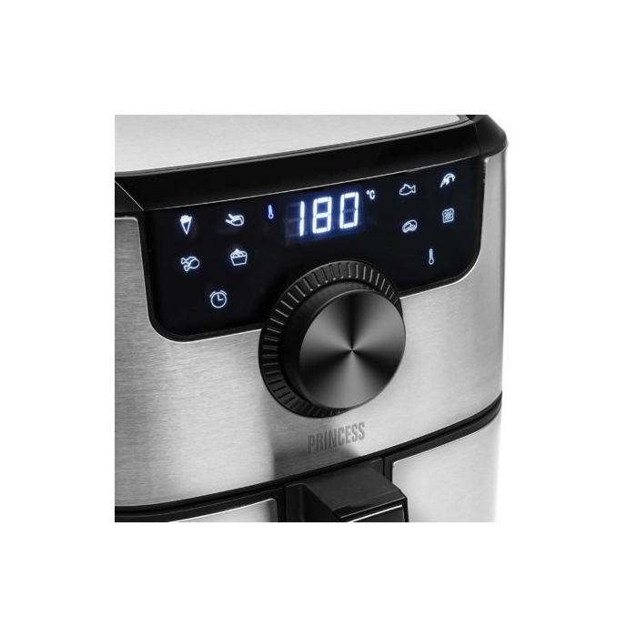 Princess 182033 Freidora de Aire Digital Deluxe Airfryer 1500W 4.5L Sin Aceite 8 Programas 3