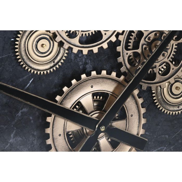 Reloj de Pared Home ESPRIT Negro Dorado Metal Cristal 108 X 8,5 X 108 cm 2 Reloj de Pared Home ESPRIT Negro Dorado Metal Cristal 108 X 8,5 X 108 cm 2