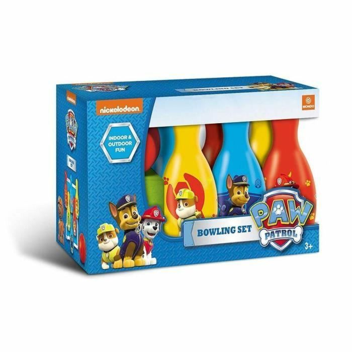 Mondo Juego de Bolos Patrulla Canina para Niños - Incluye 6 Bolos Plástico - Edad 3+ Años 1
