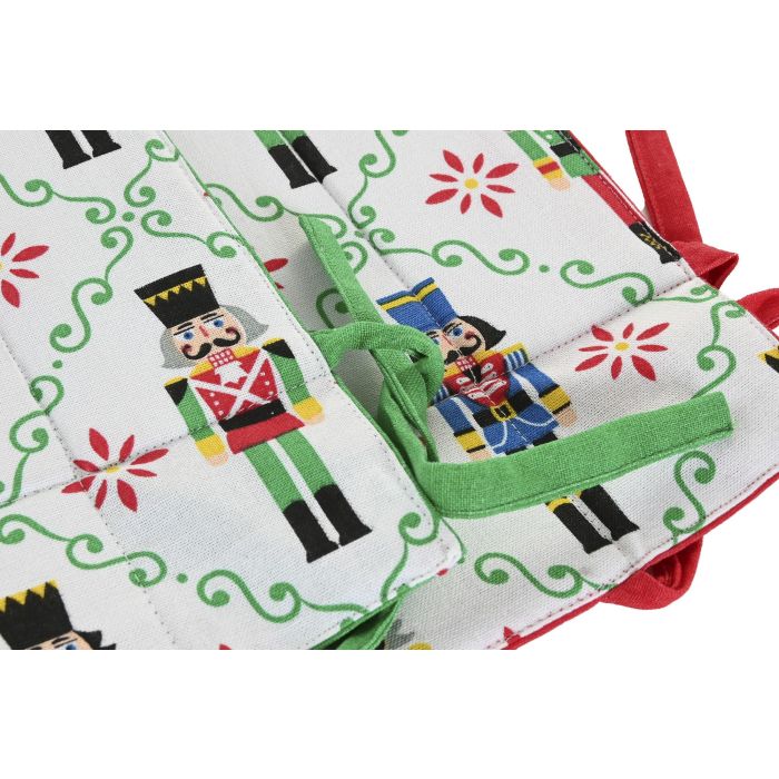 Cesta Navidad Moderna DKD Home Decor Rojo Verde 30 x 8 x 30 cm (2 Unidades) 3 Cesta Navidad Moderna DKD Home Decor Rojo Verde 30 x 8 x 30 cm (2 Unidades) 3