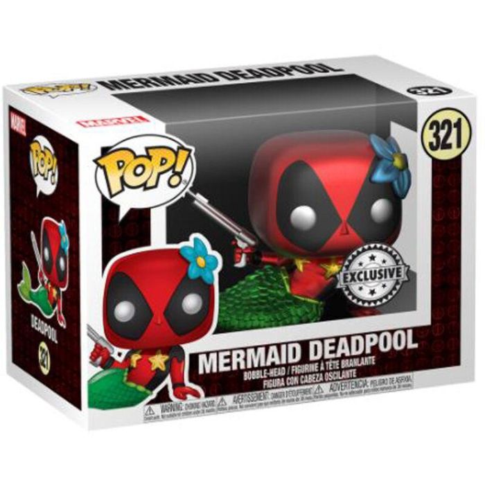 Set figura POP & Tee Marvel Deadpool Mermaid Exclusive 2